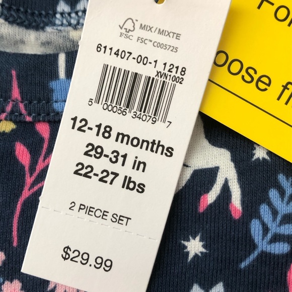 GAP Baby Girl Unicorn 🦄 Pajama Set - Picture 12 of 12